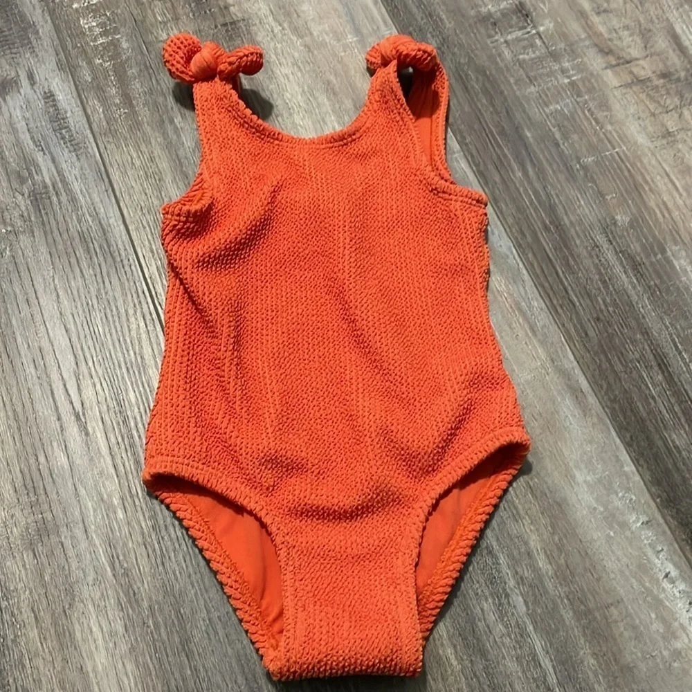 Cat & Jack Toddler Bow-Shoulder One-Piece Swimsuit Size 18 months